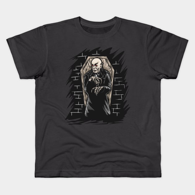 Nosferatu The Vampire Kids T-Shirt by divinoro trendy boutique